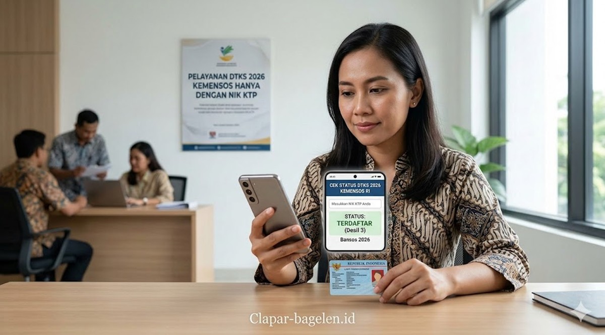 Cek Desil Bansos 2026 DTKS Lewat Ponsel Hanya dengan NIK KTP Resmi Kemensos
